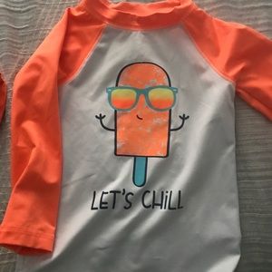 Long sleeve toddler boy rash guard